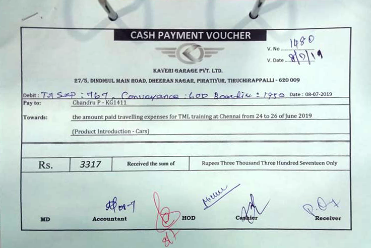 Manual tracking voucher, Signature delays, lack of status visibility